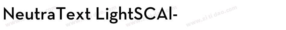 NeutraText LightSCAl字体转换